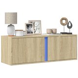 vidaXL Stenska TV omarica z LED lučkami sonoma hrast 100x31x35 cm Cene