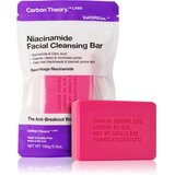Carbon Theory Facial Cleansing Bar Niacinamide čistilno milo za obraz Pink 100 g Cene