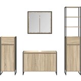 Set namještaja za kupaonicu Sonoma hrast Konstruirano drvo | shoptok.hr
