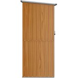  Vrtno spremište smeđe 118,5 x 97 x 209,5 cm pocinčani čelik | shoptok.hr
