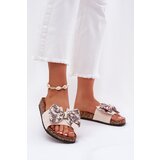 Boto Ladies sandals with bow on cork platform beige Lisandrea | Shoptok.si