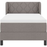 Box Postelja s vzmetnico v taupe barvi, 90x200 cm Tkanina, (22051318) | Shoptok.si