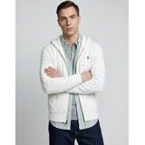 Polo Ralph Lauren GILET CAPUCHE EN MAILL TORSADEE Bijela | shoptok.hr
