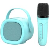 INF Prenosni Karaoke Bluetooth 5.3 Zvočnik z Brezžičnim Mikrofonom, HIFI Zvok Blue, (5000141440) | Shoptok.si