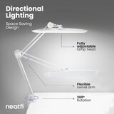 NEATFI XL LED zatemnilna namizna svetilka s sponko - 51 cm | Shoptok.si