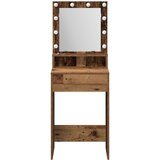 vidaXL Staro drvo Drvo i staklo 50 x 41 x 135 cm Toaletni stol | shoptok.hr