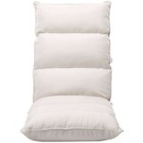 vidaXL Zložljiv stol / blazina krem blago | Shoptok.si