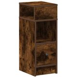  Noćni ormarić s ladicom dimljeni hrast 25x31x66 cm | shoptok.hr