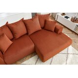 Bobochic Paris Narančasta baršunasti kutna garnitura Enjoy – | shoptok.hr