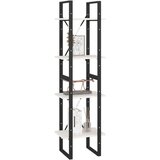 vidaXL ormarić za knjige s 4 razine bijeli 40x30x140 cm od borovine | shoptok.hr