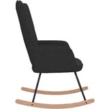  Stolica za ljuljanje od tkanine crna | shoptok.hr