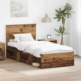  Okvir za krevet Staro drvo 90 x 190 cm Čvrsto borovo drvo | shoptok.hr