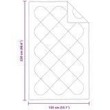  Zimska pokrivača Bijelo 220 x 135 x 5 cm Poliester | shoptok.hr