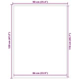 vidaXL Otirač crni 90 x 120 cm | shoptok.hr