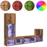 TV stenske enote z LED lučmi Star les Konstruiran les, (5000112771) | Shoptok.si