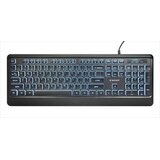 Gembird KB-UML-04 žičana tastatura SLIM sa LED pozadinskim osvetljenjem, Crna Cene