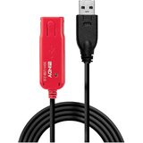 Lindy USB kabel USB 2.0 USB-A vtič\, USB-A vtičnica 30.00 m črna\, rdeča 42923, (20417063) | Shoptok.si