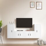 The Living Store Komplet TV omaric 4-delni bel inženirski les - Komplet TV Omaric, (21374626) Cene
