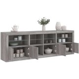  Komoda z LED lučkami siva sonoma 202x37x67 cm | Shoptok.si