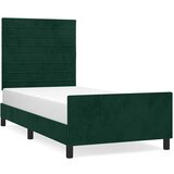  Okvir za krevet bez madraca tamnozeleni 90x190 cm baršunasti | shoptok.hr
