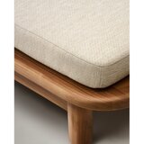 Kave Home Leseni vrtni ležalnik v beli in naravni barvi Turqueta - | Shoptok.si