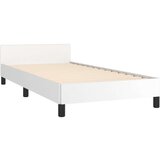 vidaXL Posteljni okvir z vzglavjem bel 80x200 cm umetno usnje | Shoptok.si