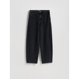 Reserved Barrel leg traperice - crno | shoptok.hr