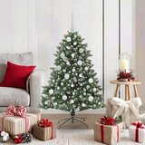 vidaXL Umestno božično drevo med 150 LED Zelena 85 x 85 x 120 cm | Shoptok.si
