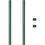 vidaXL Ograjni stebri 2 pcs Zelena 90 cm Jeklo s prašnim premazom | Shoptok.si