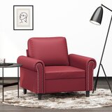  The Living Store Fotelj vinsko rdeč 60 cm umetno usnje - Enosed, (21448086) | Shoptok.si