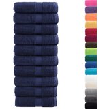 Premium ručnici za goste SOLUND 10 kom. tamnoplave boje 30x50 cm 600 g/m² | Shoptok.si