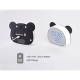 Venisymlis Budilka Cute Panda, Digitalna Led Namizna Ura Ob Postelji (Črna), (22060522) | Shoptok.si