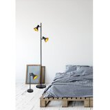 REALITY Črna stoječa svetilka s kovinskim senčilom (višina 144 cm) Nina – | Shoptok.si