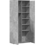  Visoka komoda siva betona 80x35x180 cm od konstruiranog drva | shoptok.hr