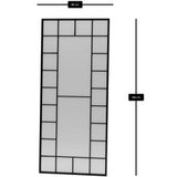 Hanah home Metalno ogledalo Boxia Black | ePonuda.com