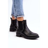 Boto Women's Low-Cut Ankle Boots on Flat Heel Black Kassona | ePonuda.com