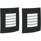  Vanjska zidna lampa 2 pcs Crna 23.5 x 9 x 26 cm | Eponuda.ba