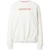 Napapijri Sweater majica 'KREIS' smeđa / roza / bijela