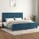 vidaXL Okvir za krevet bez madraca tamnoplavi 200x200 cm baršunasti Cijene