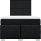  Krevet s oprugama i madracem crni 120 x 200cm od tkanine | shoptok.hr