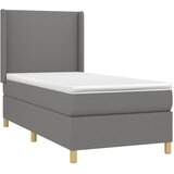  box spring s madracem LED tamnosivi 100x200 cm tkanina | shoptok.hr