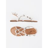 Shelvt White flip-flop sandals with decorations | shoptok.hr