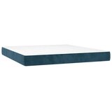  Krevet box spring s madracem LED tamnoplavi 160x200 cm baršun | shoptok.hr