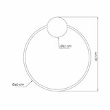 Vesta 565 ZIDNA LAMPA 20W 3000K CRNA/MESING Cene