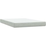 vidaXL Box spring postelja z vzmetnico svetlo siva 160x210 cm žamet | Shoptok.si