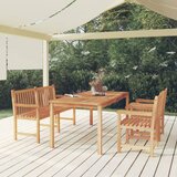  4-dijelni vrtni blagovaonski set od masivne tikovine | shoptok.hr