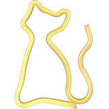  LED neonska zidna dekoracija CAT LED/3W/3xAA USB žuta | Eponuda.com