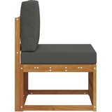  Srednji zunanji kavč Masiven les akacije Naravna, (5000271568) | Shoptok.si