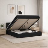  Podesivi krevet s madracem Crna 140 x 200 cm Tkanina | shoptok.hr
