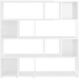 Ormarić za knjige / sobna pregrada sjajni bijeli 105x24x102 cm | shoptok.hr
